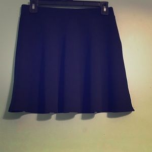 Short black skater skirt